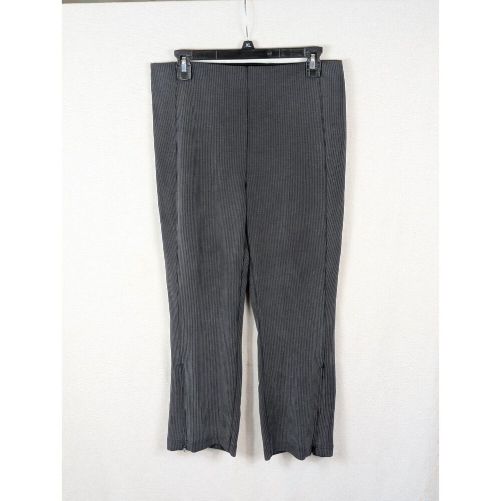 Lululemon Ribbed Softstreme Side Zip Pants Gray Women's Size 10 - Picture 1 of 13